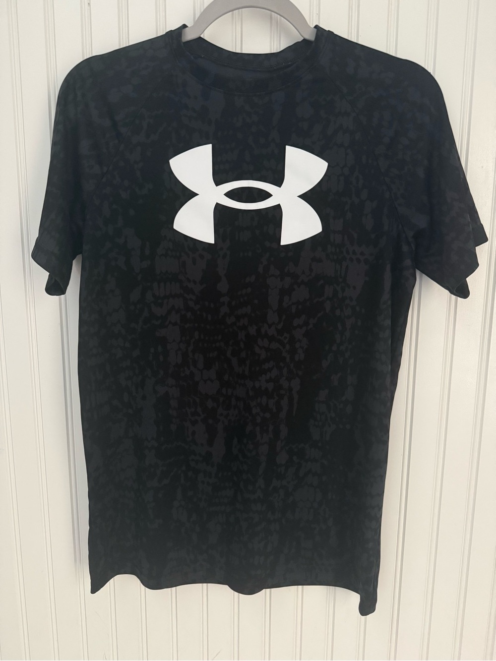 Under Armour Black Short-Sleeve Logo Performance Tee